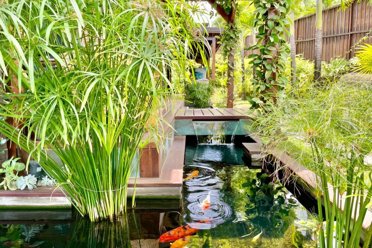 Villa Manuiti, Balinese Luxury Home - Private Swim Spa, Ocean View - Ofyr Bbq - Koi Pond Punaauia Kültér fotó